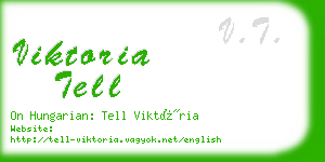 viktoria tell business card